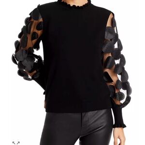 Sioni Mixed Media Long Sleeved Sweater